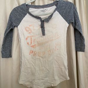 American eagle vintage looking baseball tee